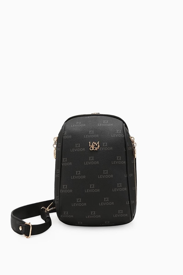 LevidorLevidor Siyah Empirme Baskılı Bady Bag Çanta