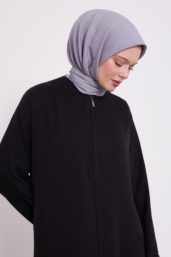 LevidorLevidor Siyah Gizli Fermuarlı Ferace