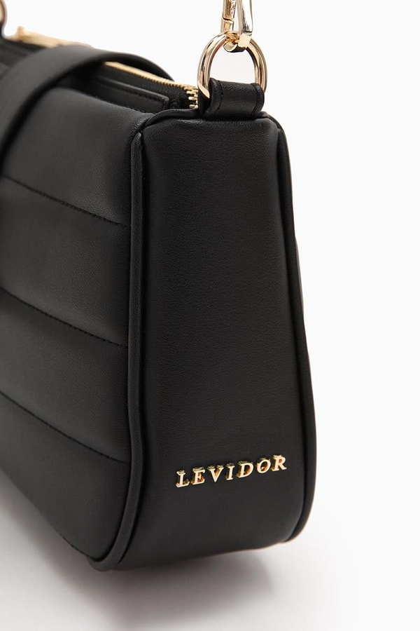 LevidorLevidor Siyah Kapitone Omuz Çantası