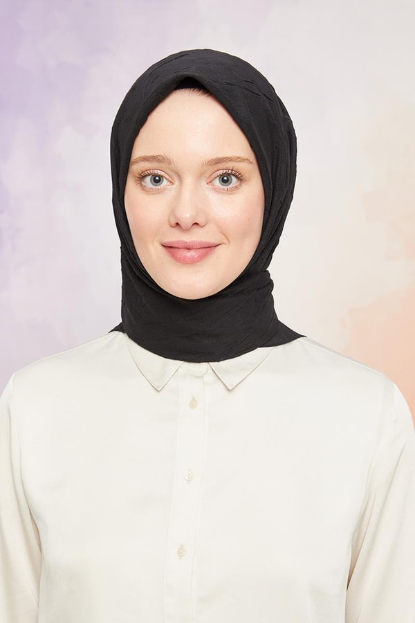 LevidorLevidor Siyah Kraş Şifon Eşarp