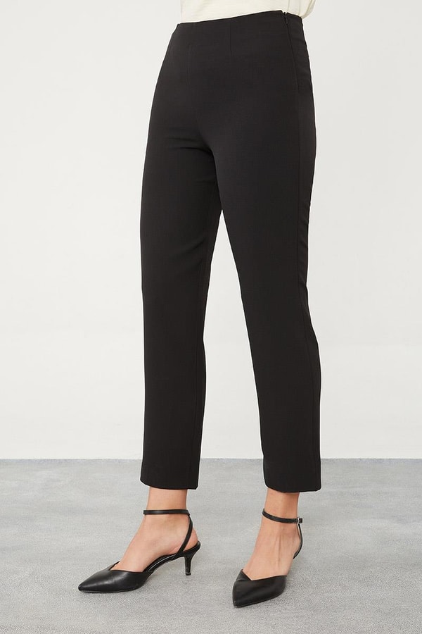 LevidorLevidor Siyah Kruvaze Kesim Yelek Pantolon Takım