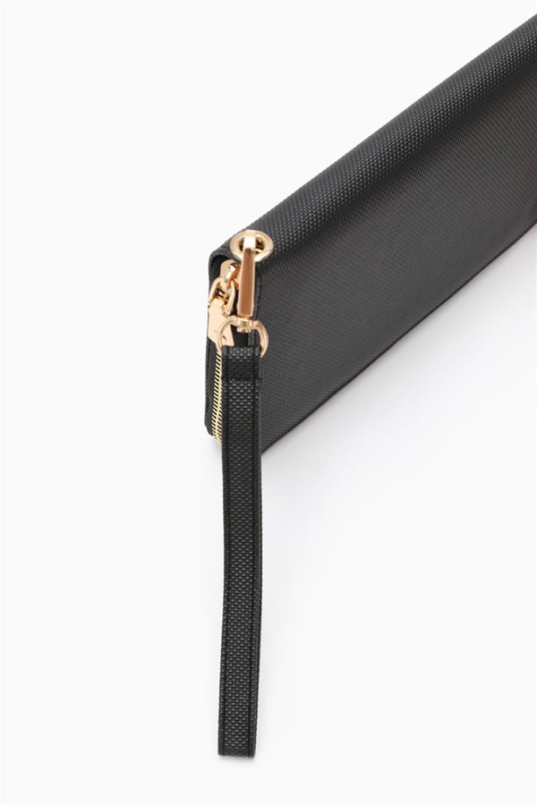 LevidorLevidor Siyah Monogram Baskılı Çok İşlevli Cüzdan