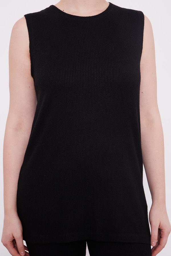 LevidorLevidor Siyah Nakış İşleme İçlikli Üçlü Takım