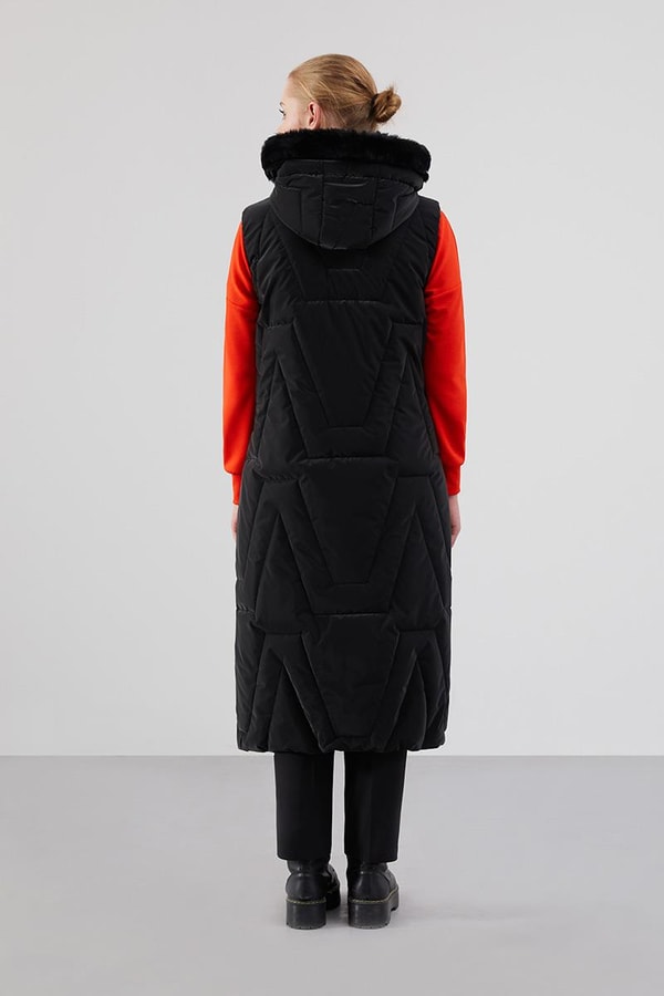 LevidorLevidor Siyah-Oranj Kapitone Yelek