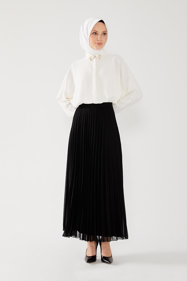 LevidorLevidor Siyah Plise Etek