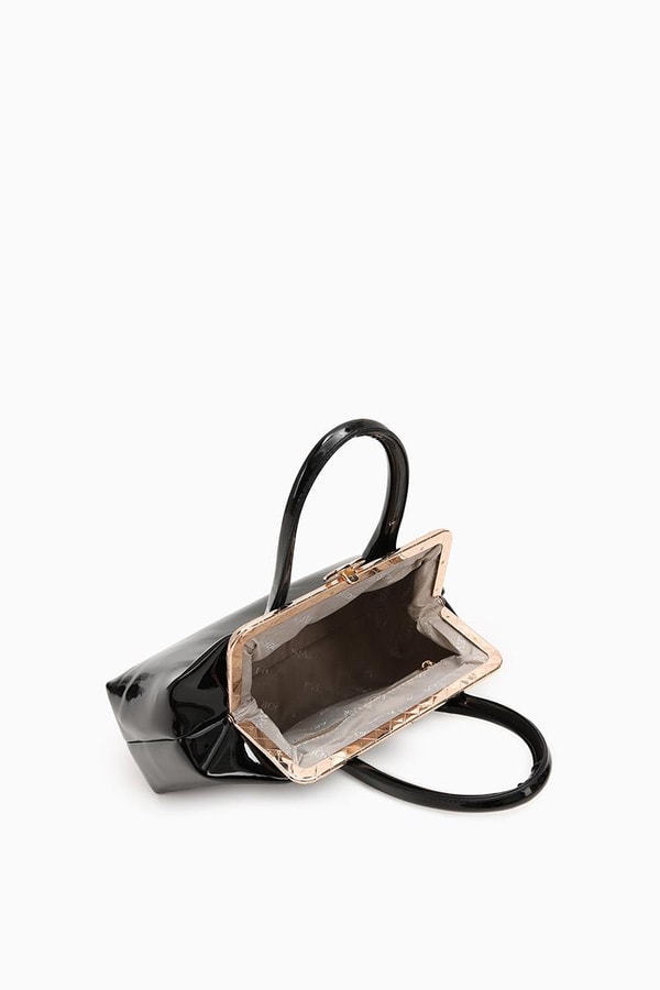 LevidorLevidor SİYAH RUGAN Croko Deri El Çantası