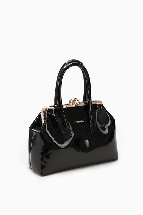 LevidorLevidor SİYAH RUGAN Croko Deri El Çantası