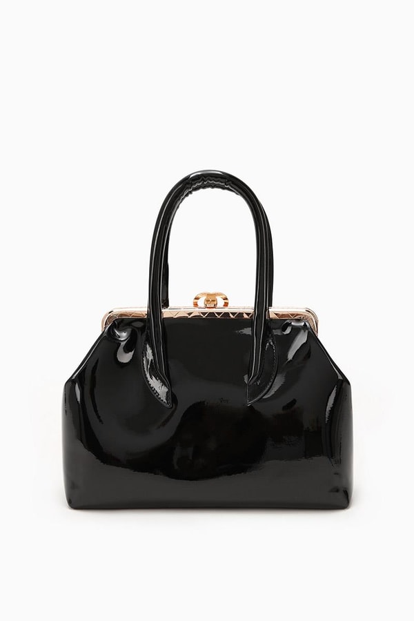 LevidorLevidor SİYAH RUGAN Croko Deri El Çantası