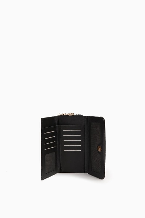 LevidorLevidor Siyah Yazı Baskılı Cüzdan