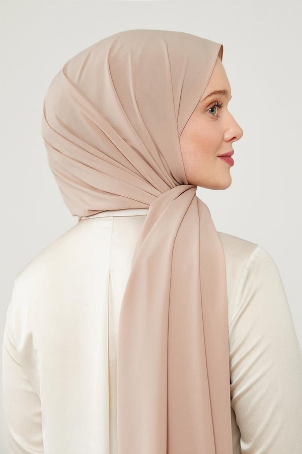 LevidorLevidor Sütlü Kahve Düz Desen Elegance Şal