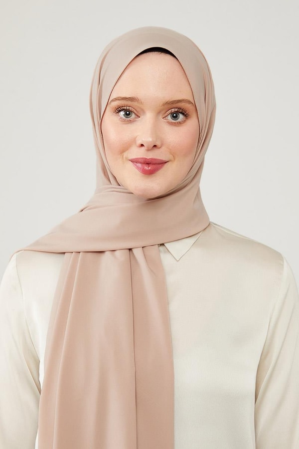 LevidorLevidor Sütlü Kahve Düz Desen Elegance Şal