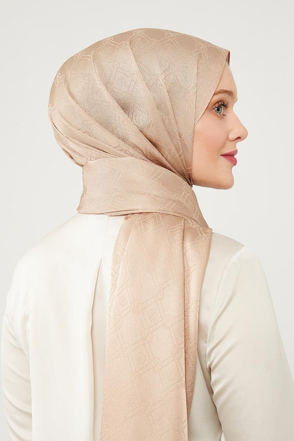 LevidorLevidor Sütlü Kahve Levidor Baskılı Jakarlı Elegance Şal