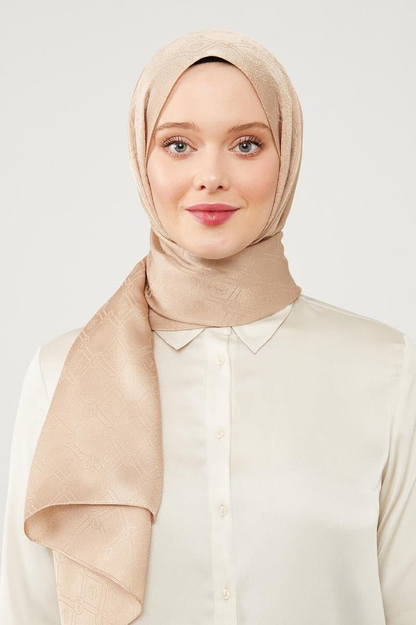 LevidorLevidor Sütlü Kahve Levidor Baskılı Jakarlı Elegance Şal