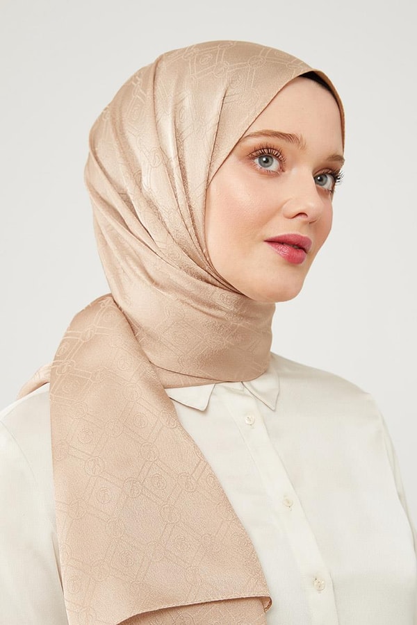 LevidorLevidor Sütlü Kahve Levidor Baskılı Jakarlı Elegance Şal