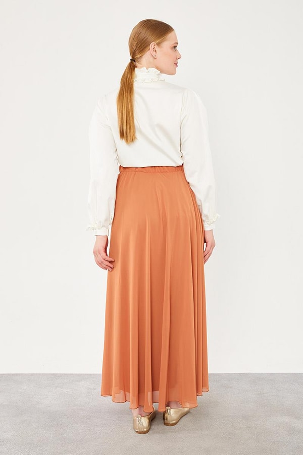 LevidorLevidor Taba Beli Lastikli Kloş Etek