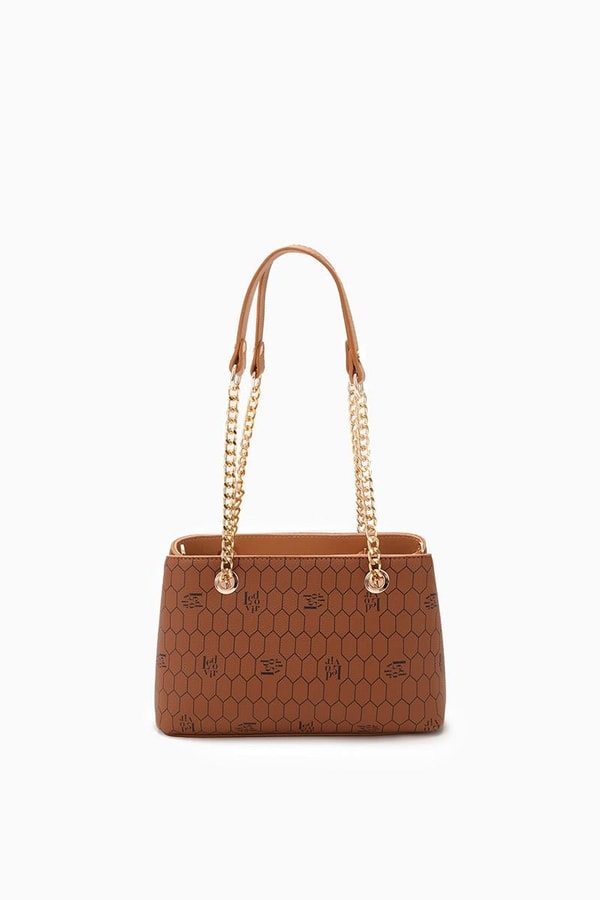 LevidorLevidor Taba Çıkarılabilir Askılı Petek Baskılı Omuz Çantası