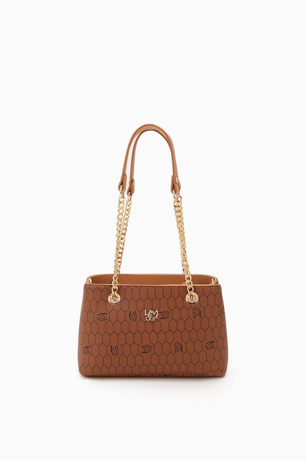 LevidorLevidor Taba Çıkarılabilir Askılı Petek Baskılı Omuz Çantası