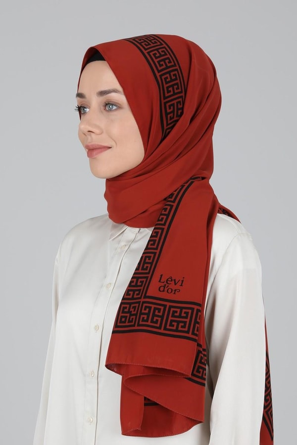 LevidorLevidor Taba Desenli Medine İpeği Şal