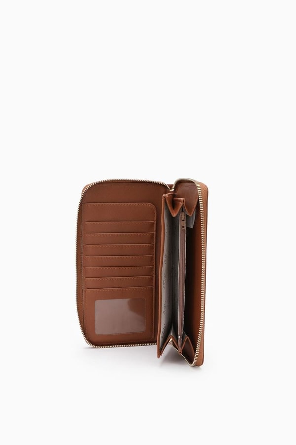 LevidorLevidor Taba Monogram Baskılı Çok İşlevli Cüzdan