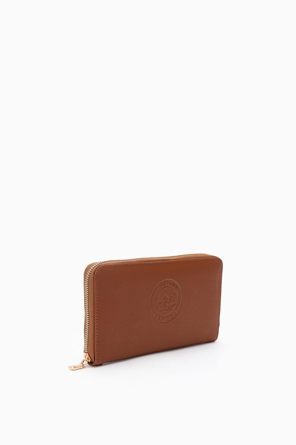 LevidorLevidor Taba Monogram Baskılı Çok İşlevli Cüzdan