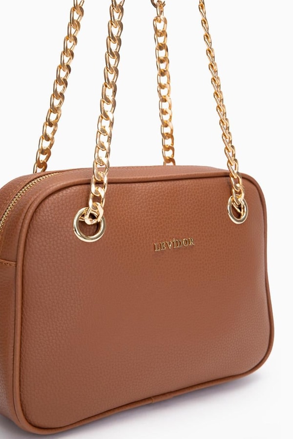 LevidorLevidor Taba Zincir Askı Detaylı Tote Çanta