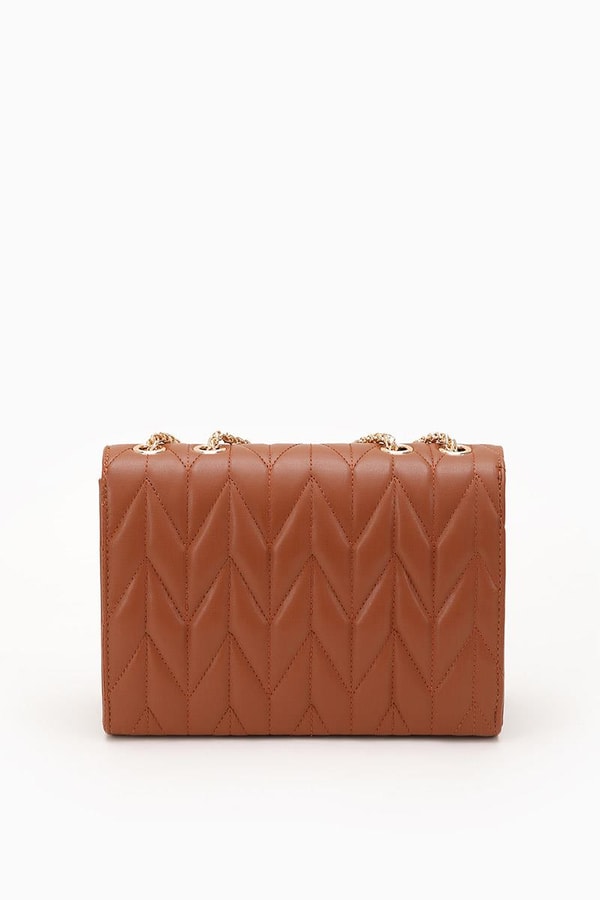 LevidorLevidor Taba Zincir Saplı Kabartma Desen Omuz Çantası