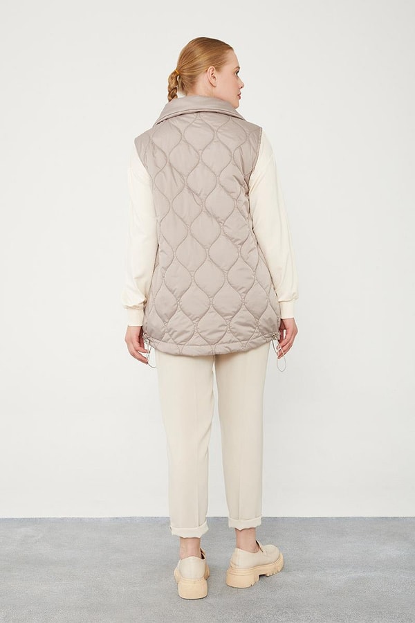 LevidorLevidor Taş Desenli Kapitone Şişme Yelek