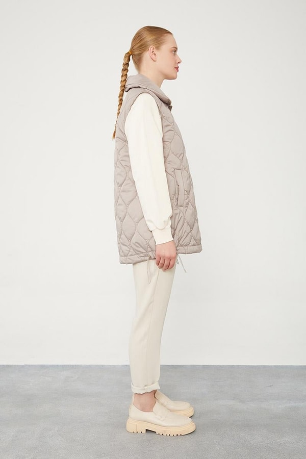 LevidorLevidor Taş Desenli Kapitone Şişme Yelek