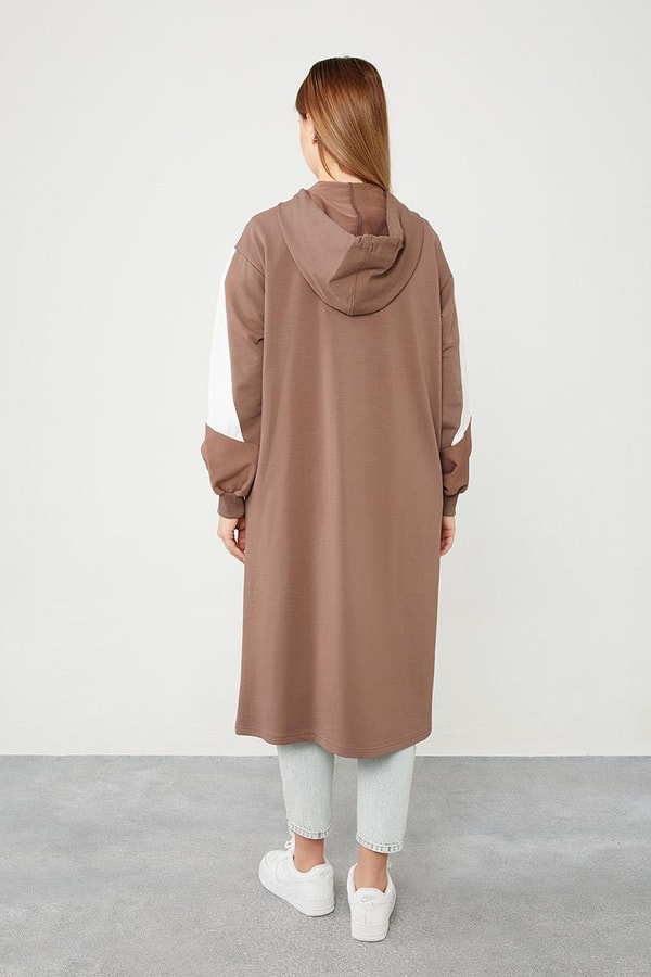 LevidorLevidor Toprak Kapuşonlu Fermuar Kapamalı Kap