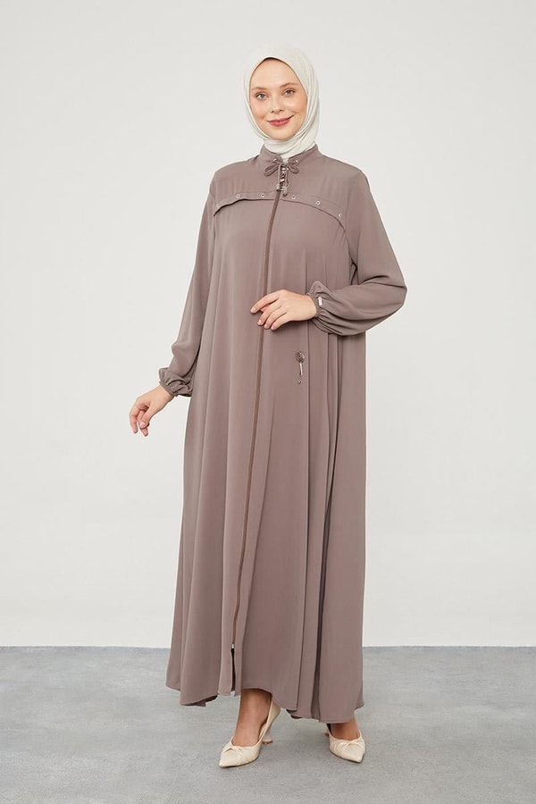 LevidorLevidor Toprak Kuş Gözü Detaylı Ferace