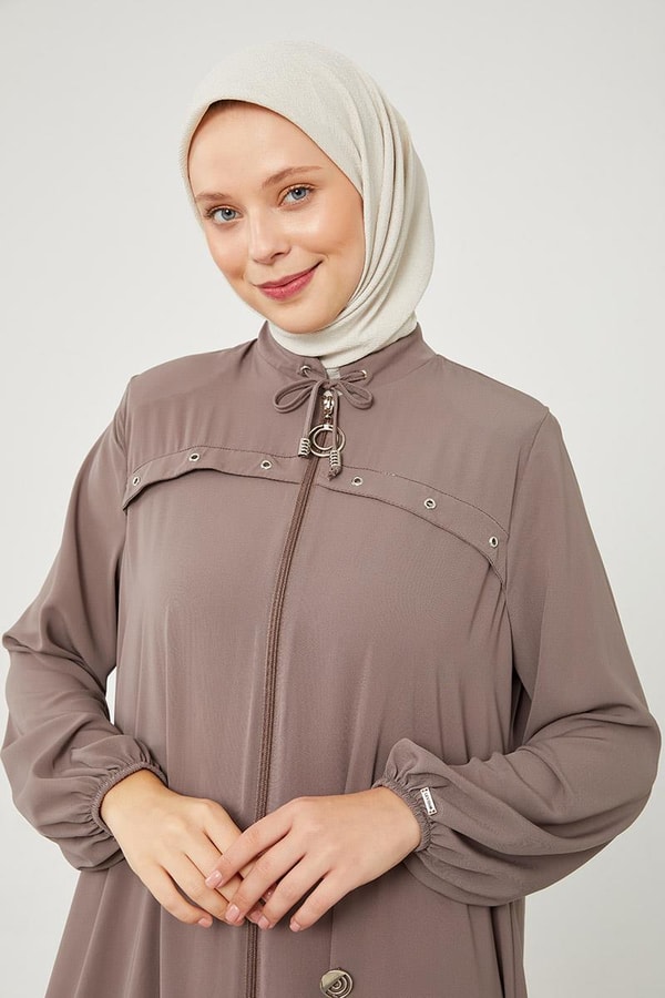 LevidorLevidor Toprak Kuş Gözü Detaylı Ferace