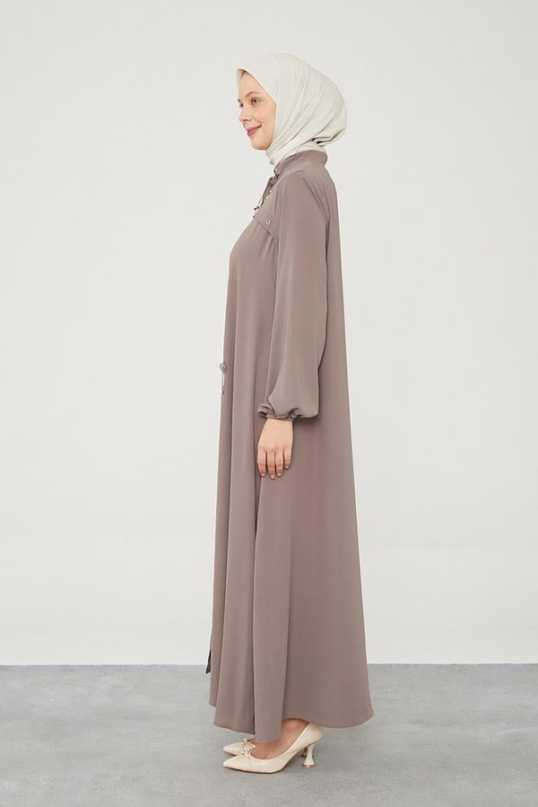 LevidorLevidor Toprak Kuş Gözü Detaylı Ferace