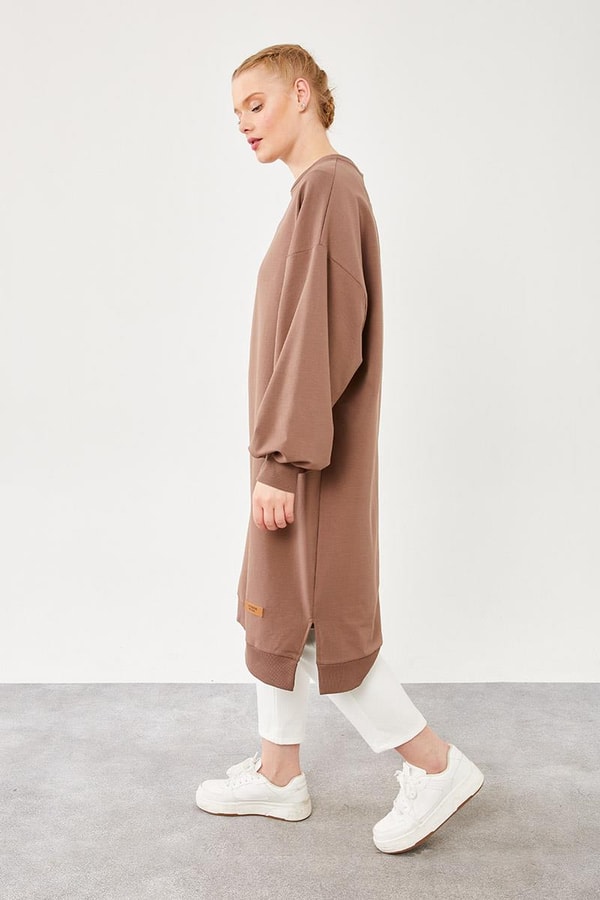 LevidorLevidor Toprak Oversize Uzun Sweat