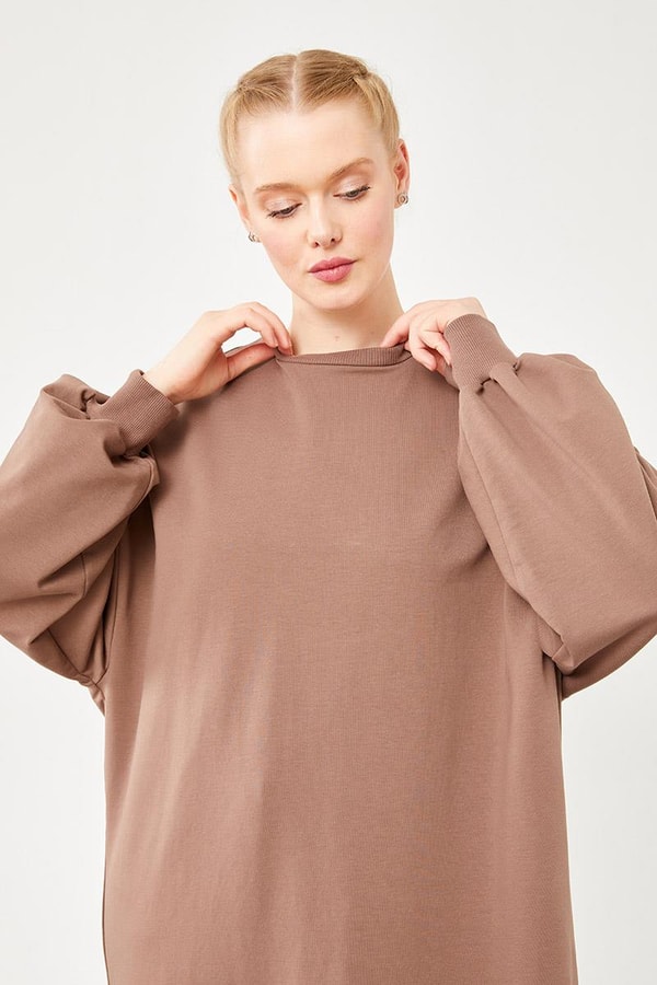 LevidorLevidor Toprak Oversize Uzun Sweat
