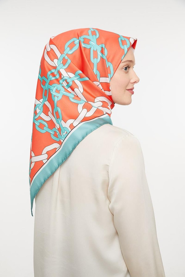 LevidorLevidor Turkuaz Trend Twill Eşarp