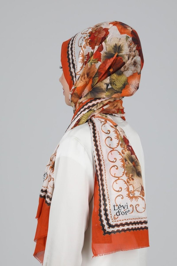 LevidorLevidor Turuncu Pamuk Şal