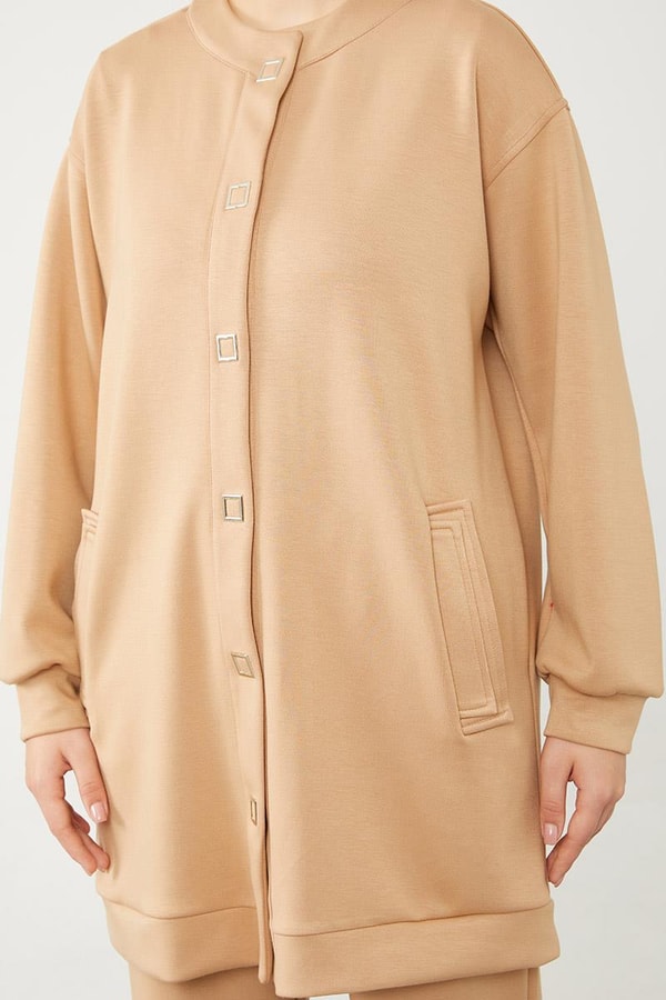 LevidorLevidor Vizon Bisiklet Yaka Cepli Penye Pantolonlu Spor Takım