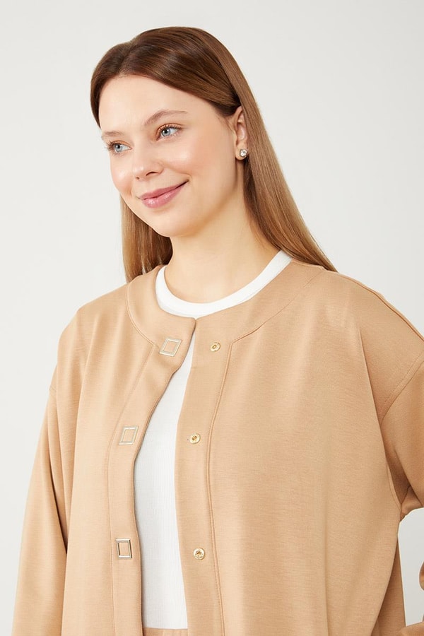 LevidorLevidor Vizon Bisiklet Yaka Cepli Penye Pantolonlu Spor Takım