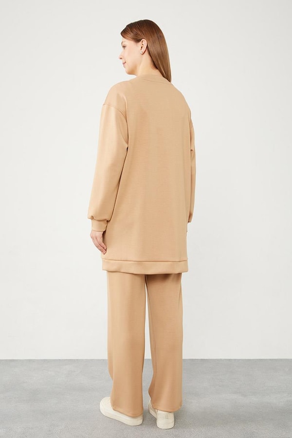 LevidorLevidor Vizon Bisiklet Yaka Cepli Penye Pantolonlu Spor Takım