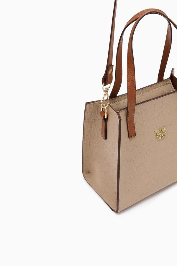 LevidorLevidor Vizon Çapraz Askılı Monogram Baskılı Omuz Çantası