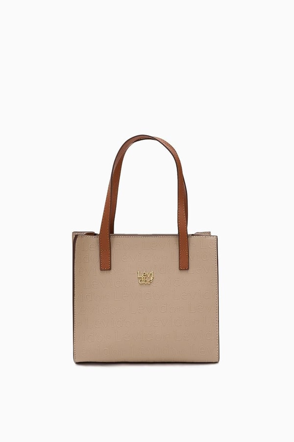 LevidorLevidor Vizon Çapraz Askılı Monogram Baskılı Omuz Çantası