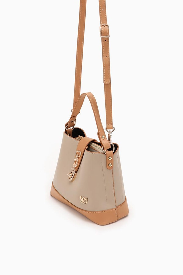 LevidorLevidor Vizon Çift Renk Çıkarılabilir Askılı El Çantası