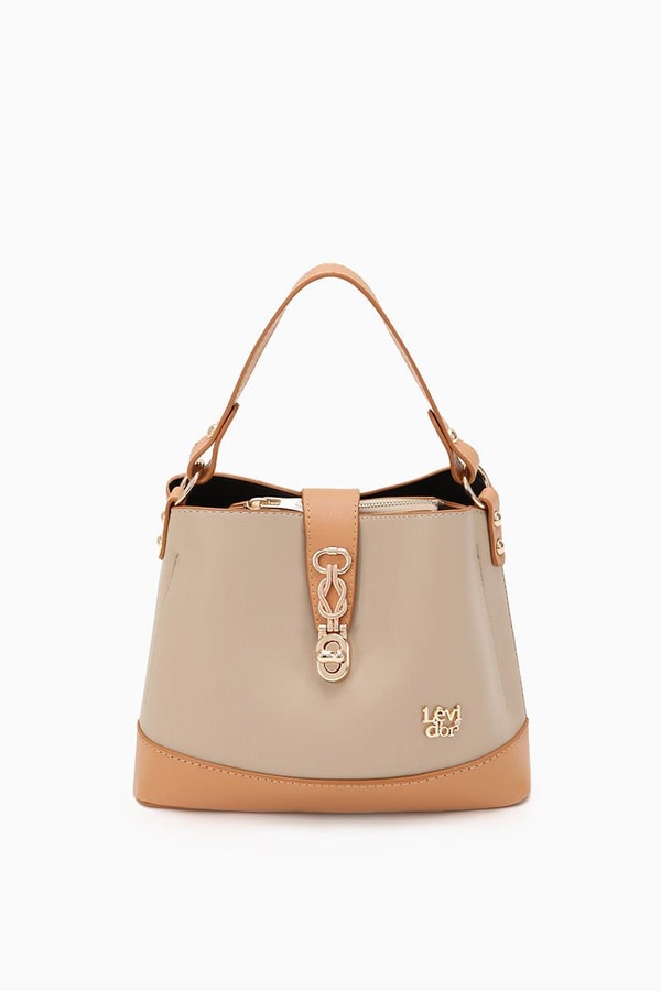 LevidorLevidor Vizon Çift Renk Çıkarılabilir Askılı El Çantası