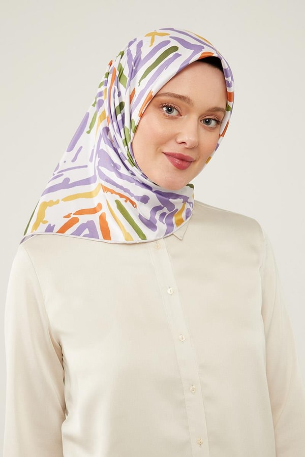 LevidorLevidor Vizon Fırça Desen Twill Eşarp