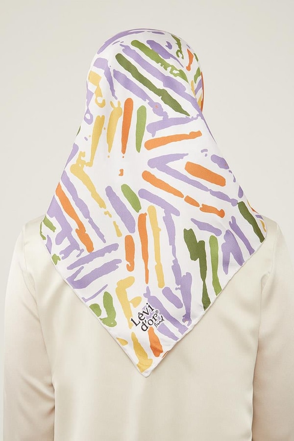 LevidorLevidor Vizon Fırça Desen Twill Eşarp