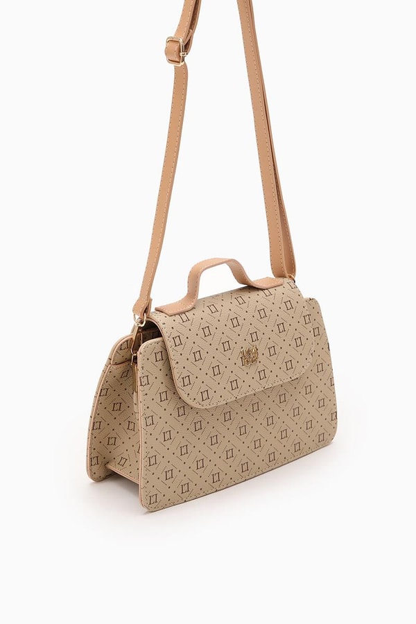 LevidorLevidor Vizon Marka Baskılı Omuz Çantası