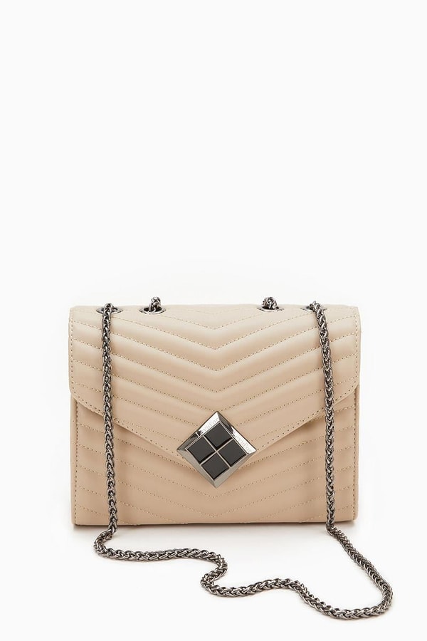 LevidorLevidor Vizon Zincir Askılı Çıt Kapamalı Omuz Çantası