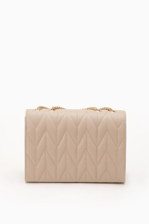 LevidorLevidor Vizon Zincir Saplı Kabartma Desen Omuz Çantası