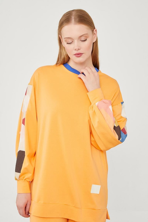 LevidorLevidor Yavruağzı Geometrik Desenli Spor Takım