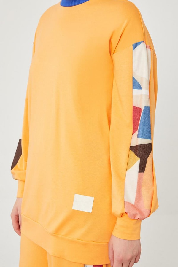 LevidorLevidor Yavruağzı Geometrik Desenli Spor Takım